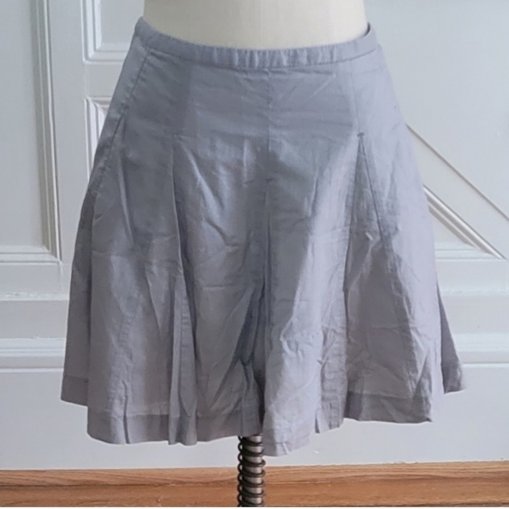 J.CREW FACTORY Cotton Mini Gray Skirt Size 0